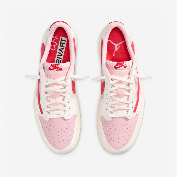Jordan 1 Retro Low OG SP Travis Scott Sail Tropical Pink